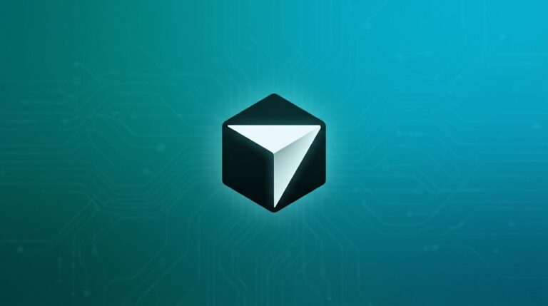Logo do Cursor em capa editorial teal-ciano sobre codificação com IA